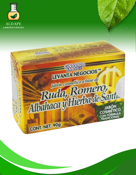 JABON DE RUDA, ROMERO, ALBAHACAR Y HIERVA SANTA