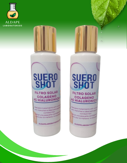 SUERO SHOT FILTRO SOLAR SPF 80 COLAGENO AC HIALURONICO