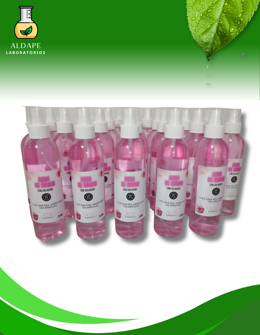 Kit de agua de rosas con colágeno