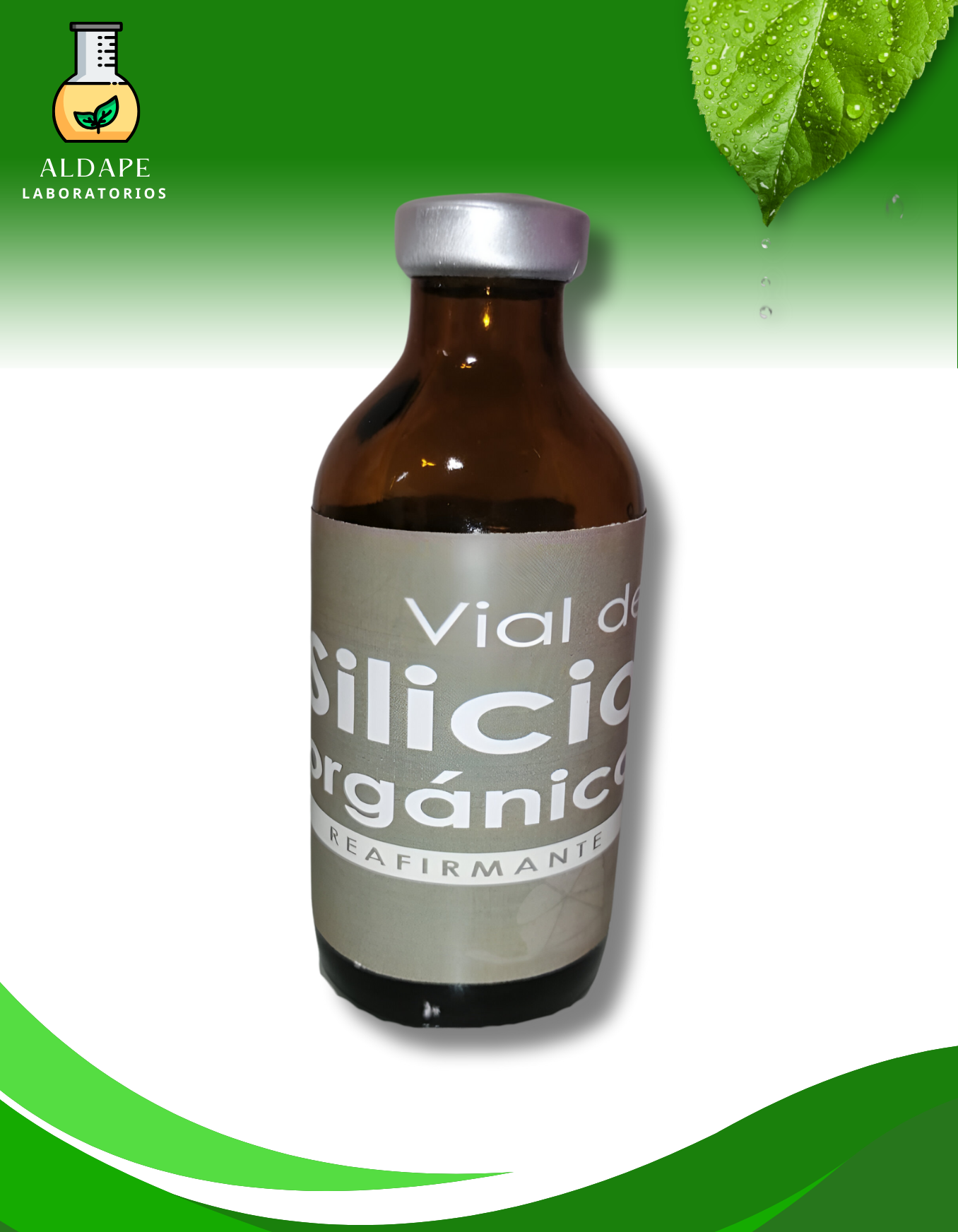 Vial de silicio orgánico