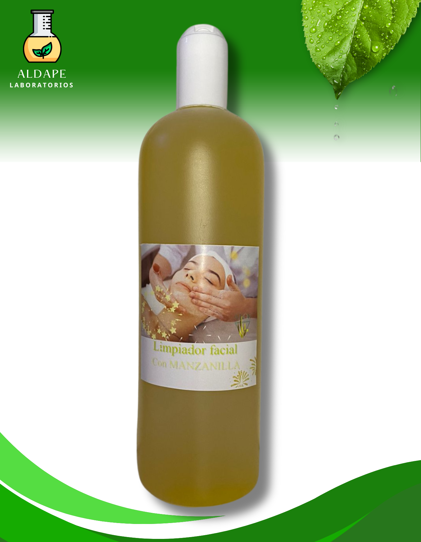 Shampoo facial con manzanilla