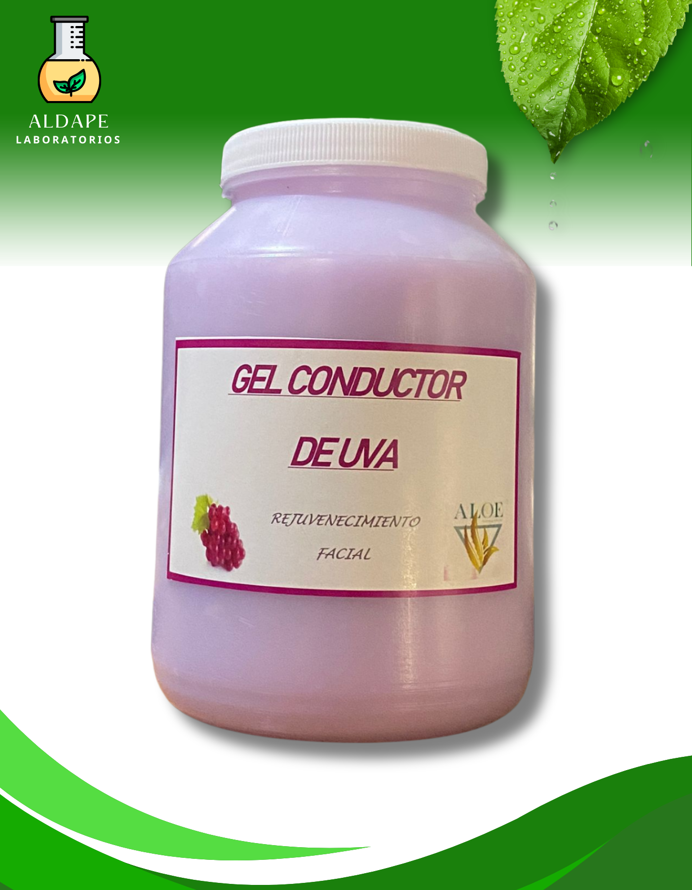 Gel conductor de uva