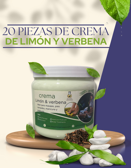 Paquete de 20 piezas de crema de limón y verbena