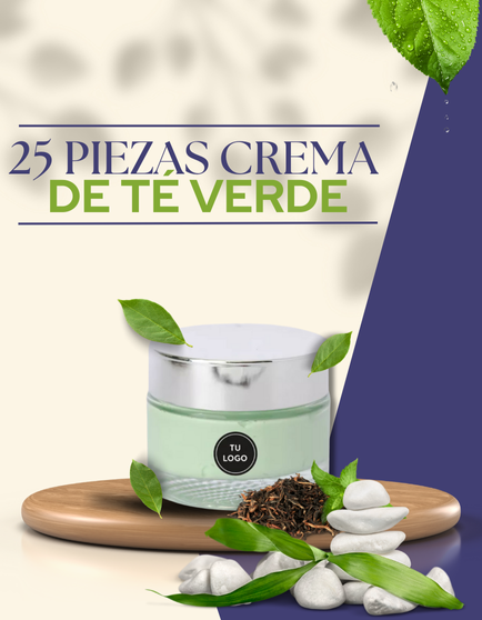 Paquete de 25 piezas de Crema de té verde