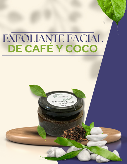 Paquete de 25 piezas de Exfoliante facial de café y coco