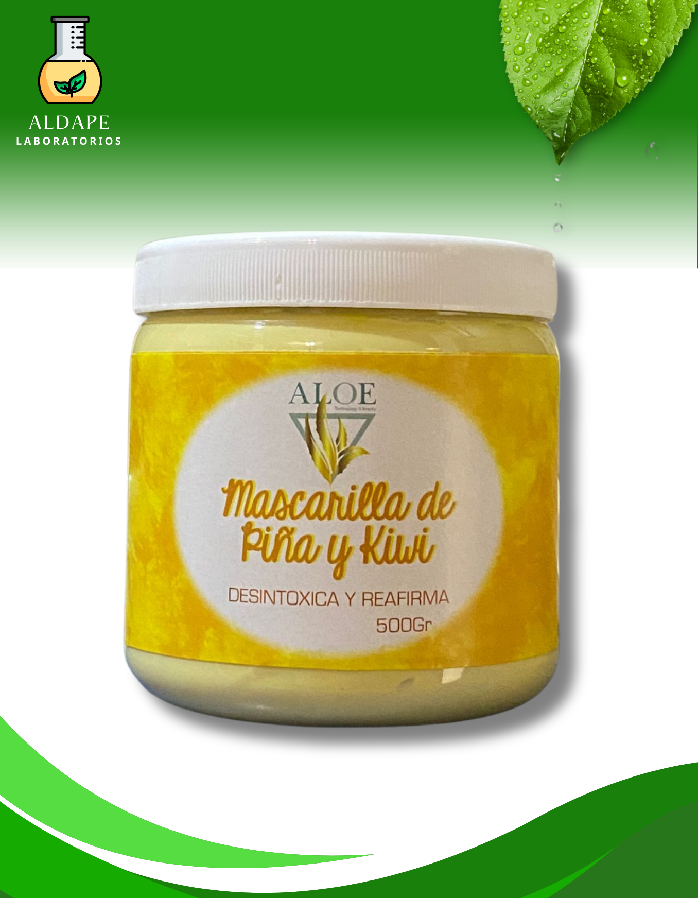 Mascarilla de piña y kiwi