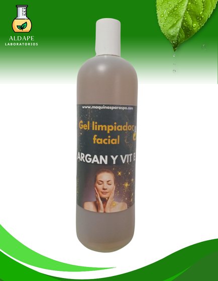 GEL LIMPIADOR FACIAL DE  ARGAN Y VIT E