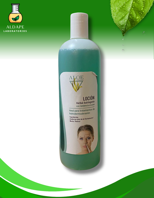 Loción herbal astringente