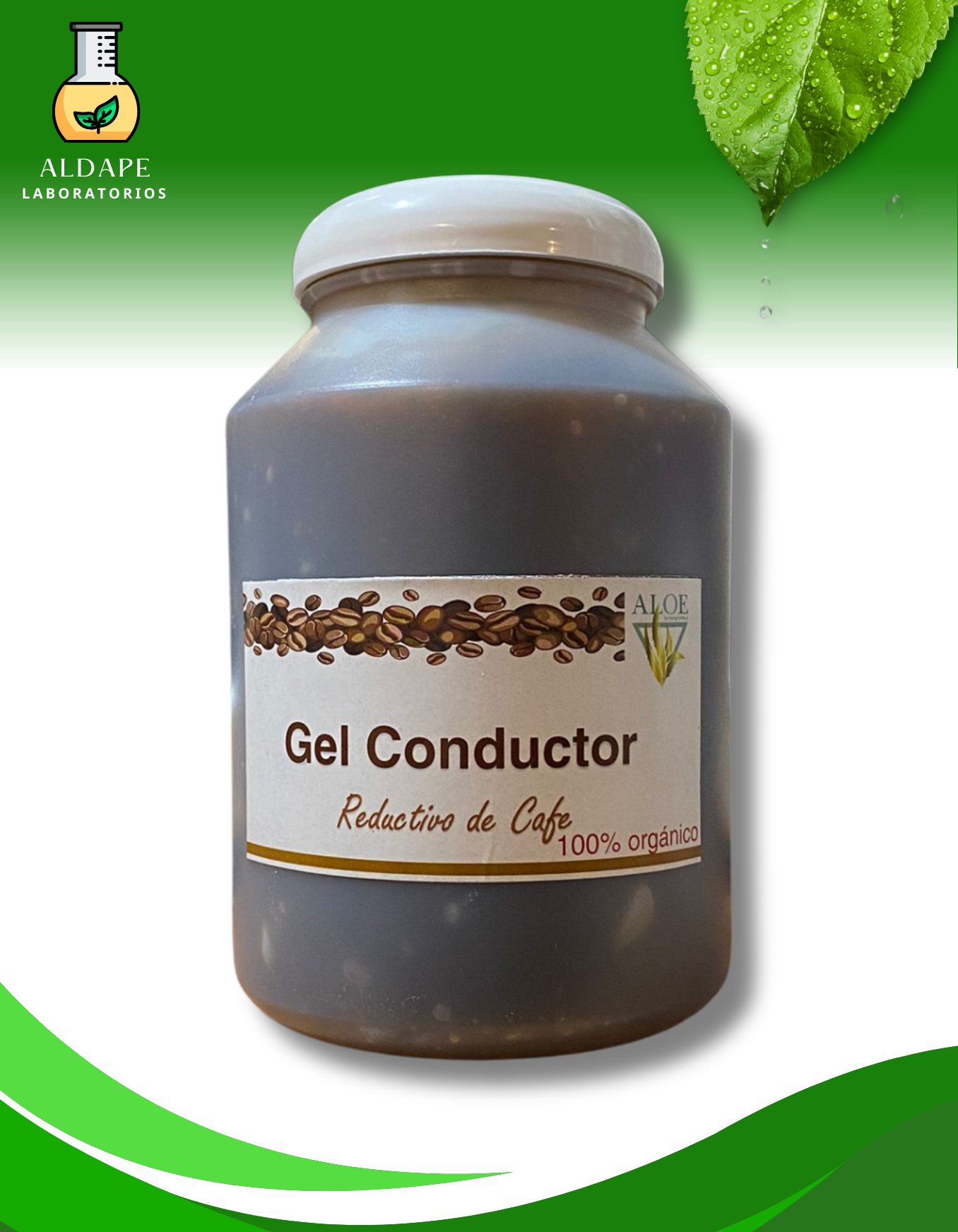 Gel conductor reductivo de cafe