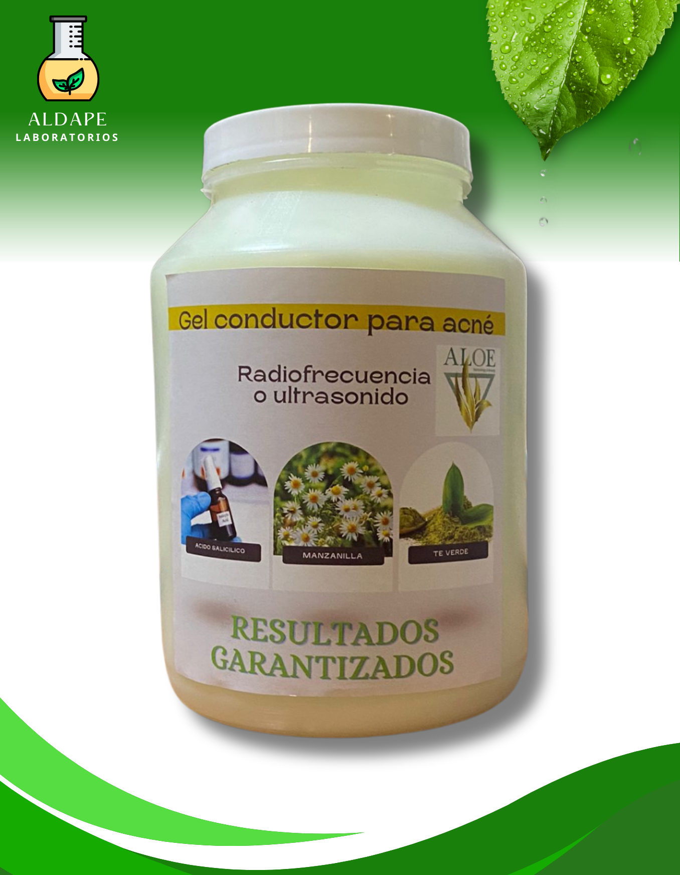 Gel conductor para acne