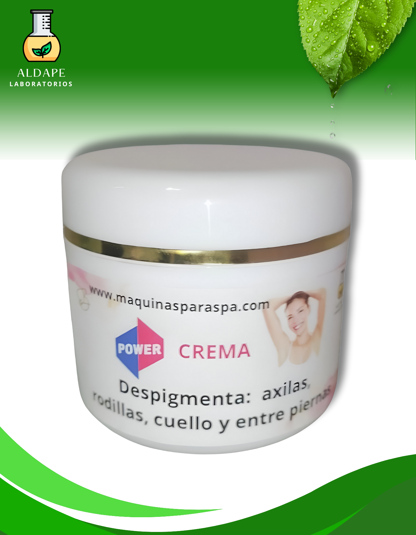 Power crema despigmentante para axilas